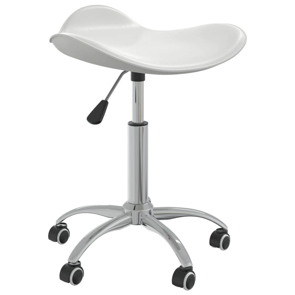 vidaXL Scaun de birou, alb, piele ecologică vidaXL Scaun de birou, alb, piele ecologică