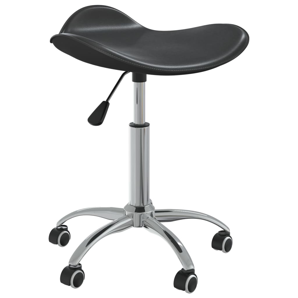 vidaXL Scaun de birou, negru, piele ecologică vidaXL Scaun de birou, negru, piele ecologică