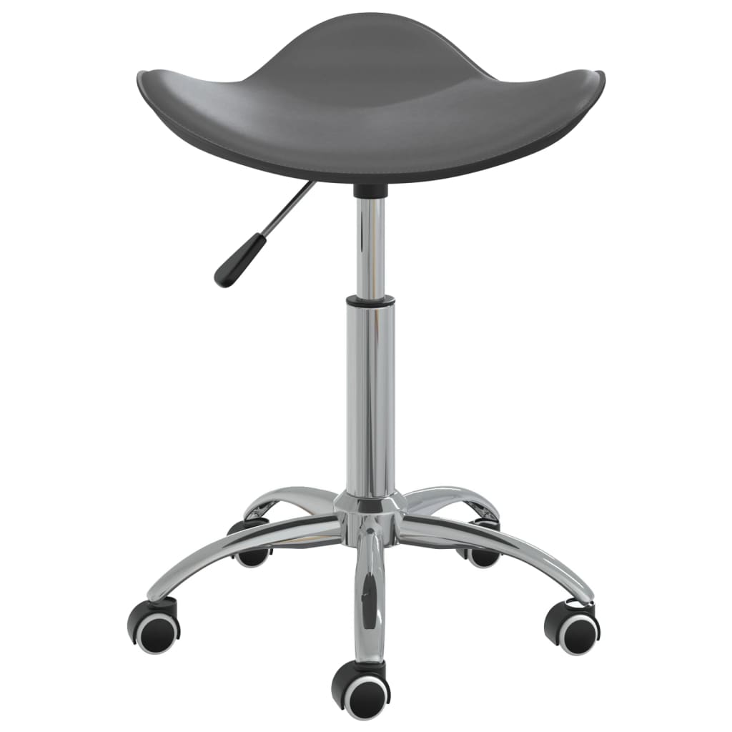 vidaXL Scaun de birou, gri, piele ecologică vidaXL Scaun de birou, gri, piele ecologică