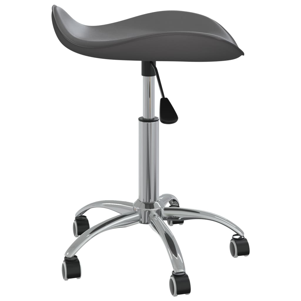 vidaXL Scaun de birou, gri, piele ecologică vidaXL Scaun de birou, gri, piele ecologică