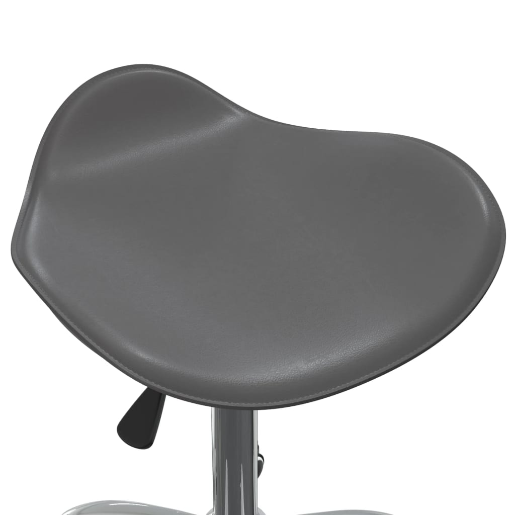 vidaXL Scaun de birou, gri, piele ecologică vidaXL Scaun de birou, gri, piele ecologică