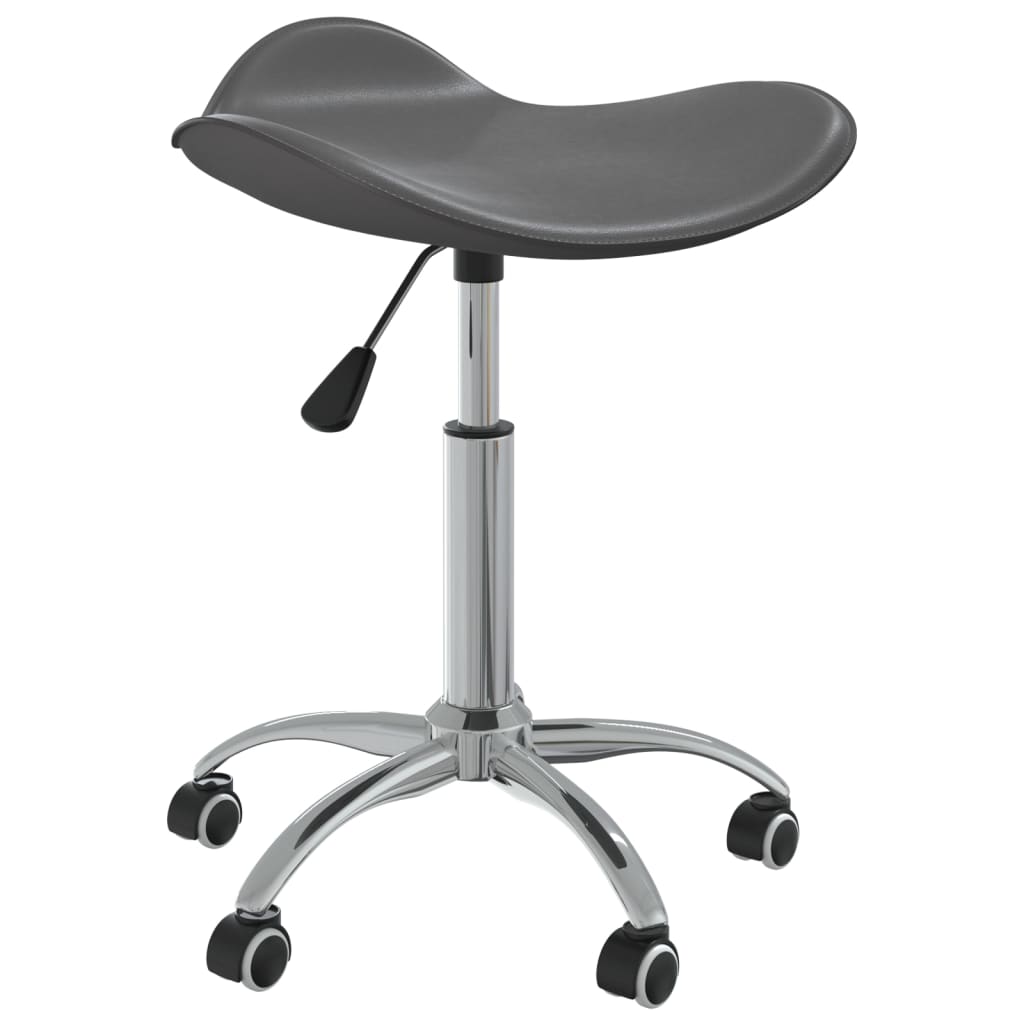vidaXL Scaun de birou, gri, piele ecologică vidaXL Scaun de birou, gri, piele ecologică