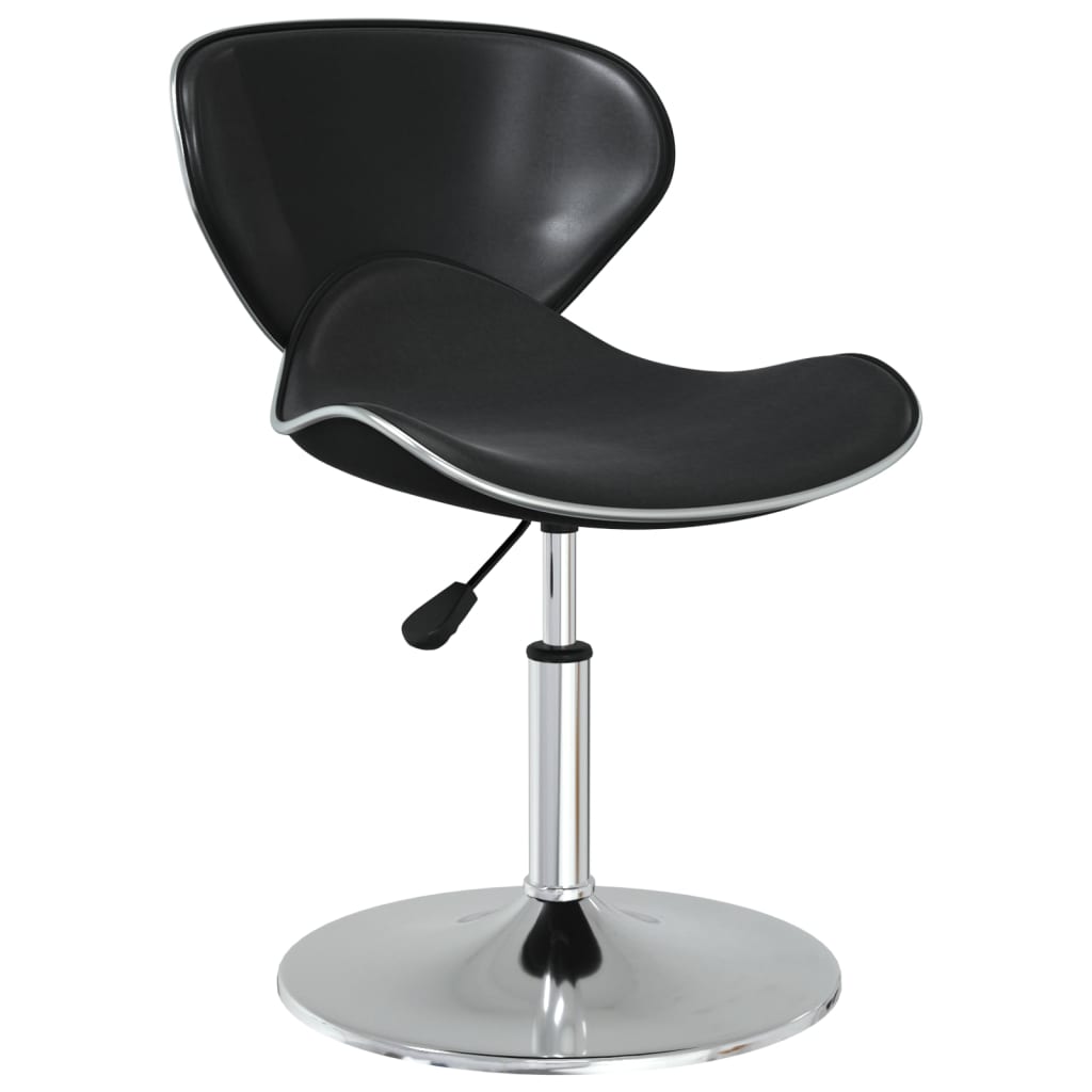 vidaXL Scaune de sufragerie, 6 buc., negru, piele ecologică