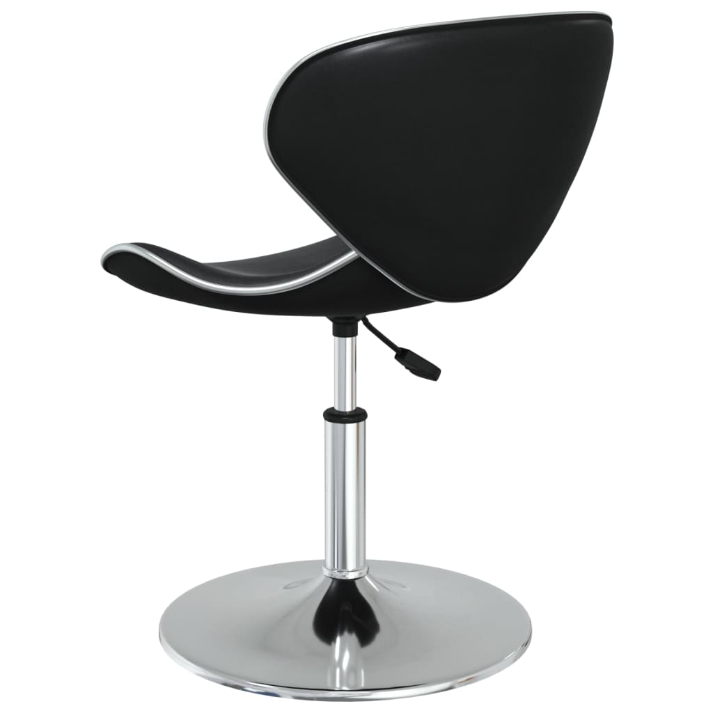 vidaXL Scaune de sufragerie, 6 buc., negru, piele ecologică