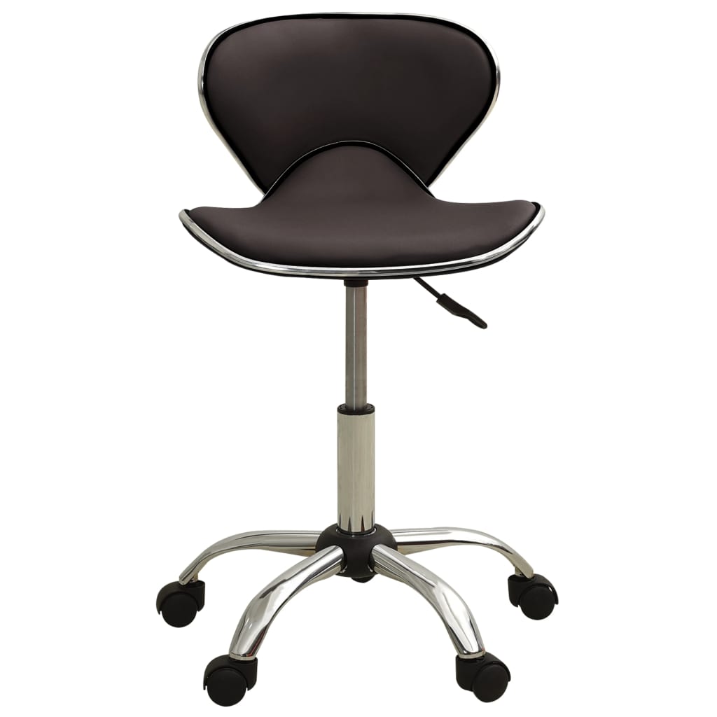 vidaXL Scaun de birou, maro, piele ecologică vidaXL Scaun de birou, maro, piele ecologică