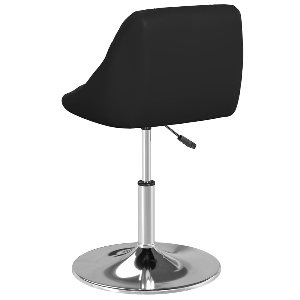 vidaXL Scaun de bar, negru, piele ecologică vidaXL Scaun de bar, negru, piele ecologică