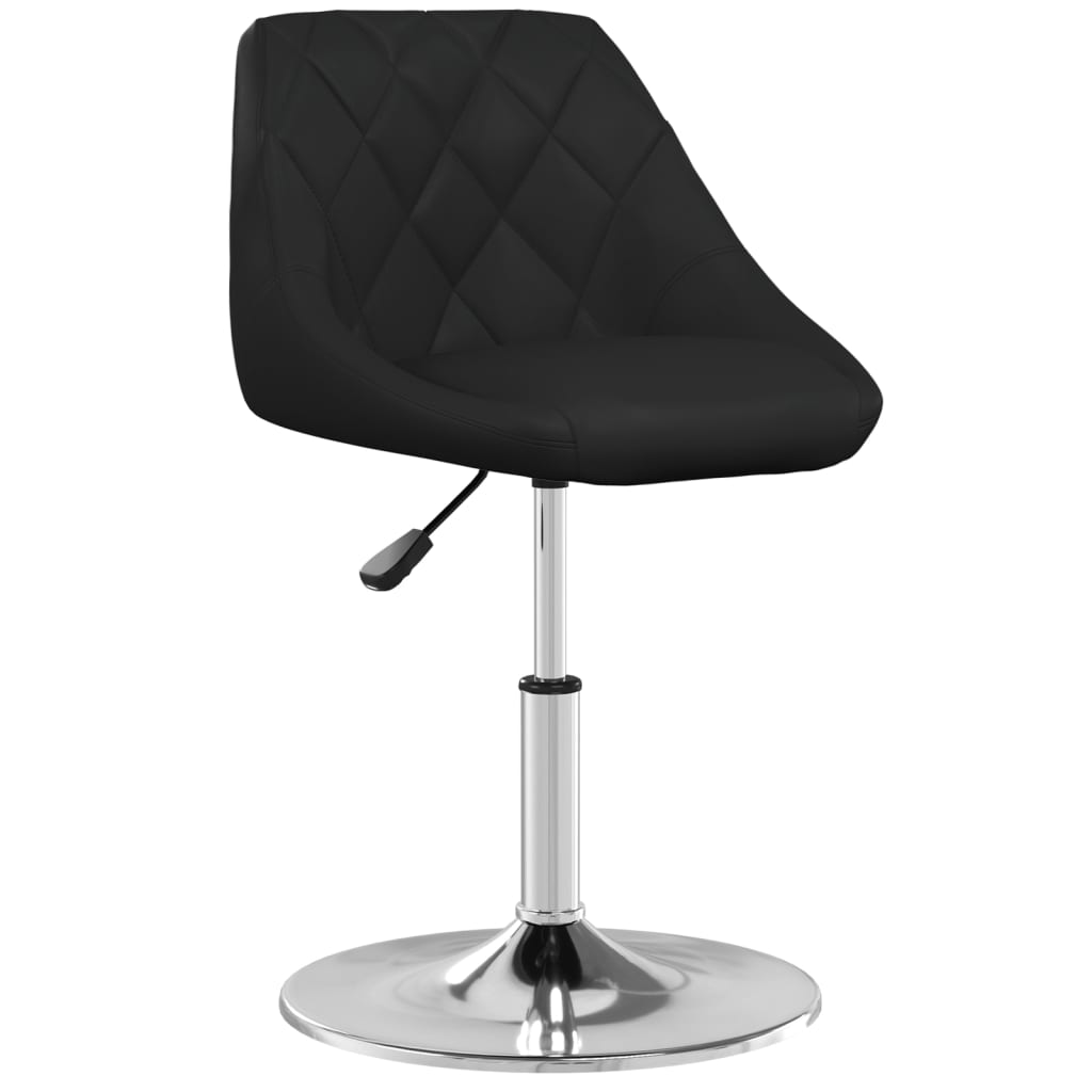 vidaXL Scaun de bar, negru, piele ecologică vidaXL Scaun de bar, negru, piele ecologică