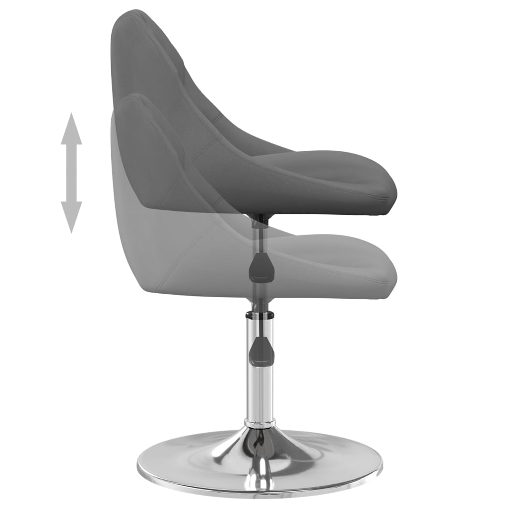 vidaXL Scaune de bucătărie pivotante, 4 buc., gri închis, catifea vidaXL Scaune de bucătărie pivotante, 4 buc., gri închis, catifea