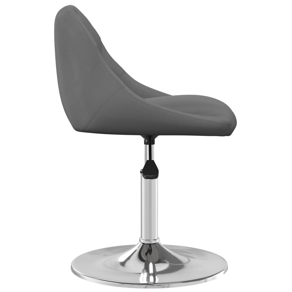 vidaXL Scaune de sufragerie pivotante, 6 buc, gri închis, catifea vidaXL Scaune de sufragerie pivotante, 6 buc, gri închis, catifea