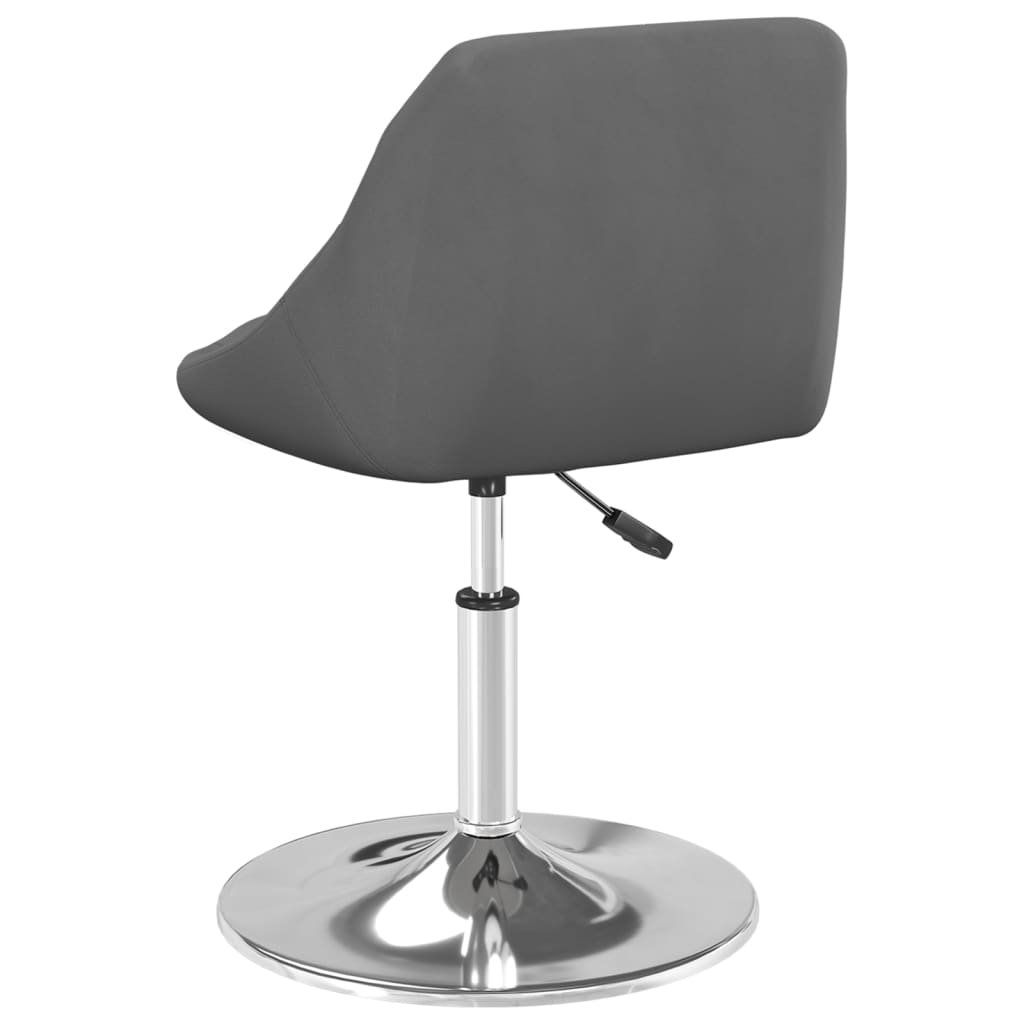 vidaXL Scaune de sufragerie pivotante, 6 buc, gri închis, catifea vidaXL Scaune de sufragerie pivotante, 6 buc, gri închis, catifea