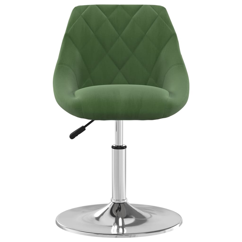 vidaXL Scaune de sufragerie pivotante 6 buc, verde închis, catifea