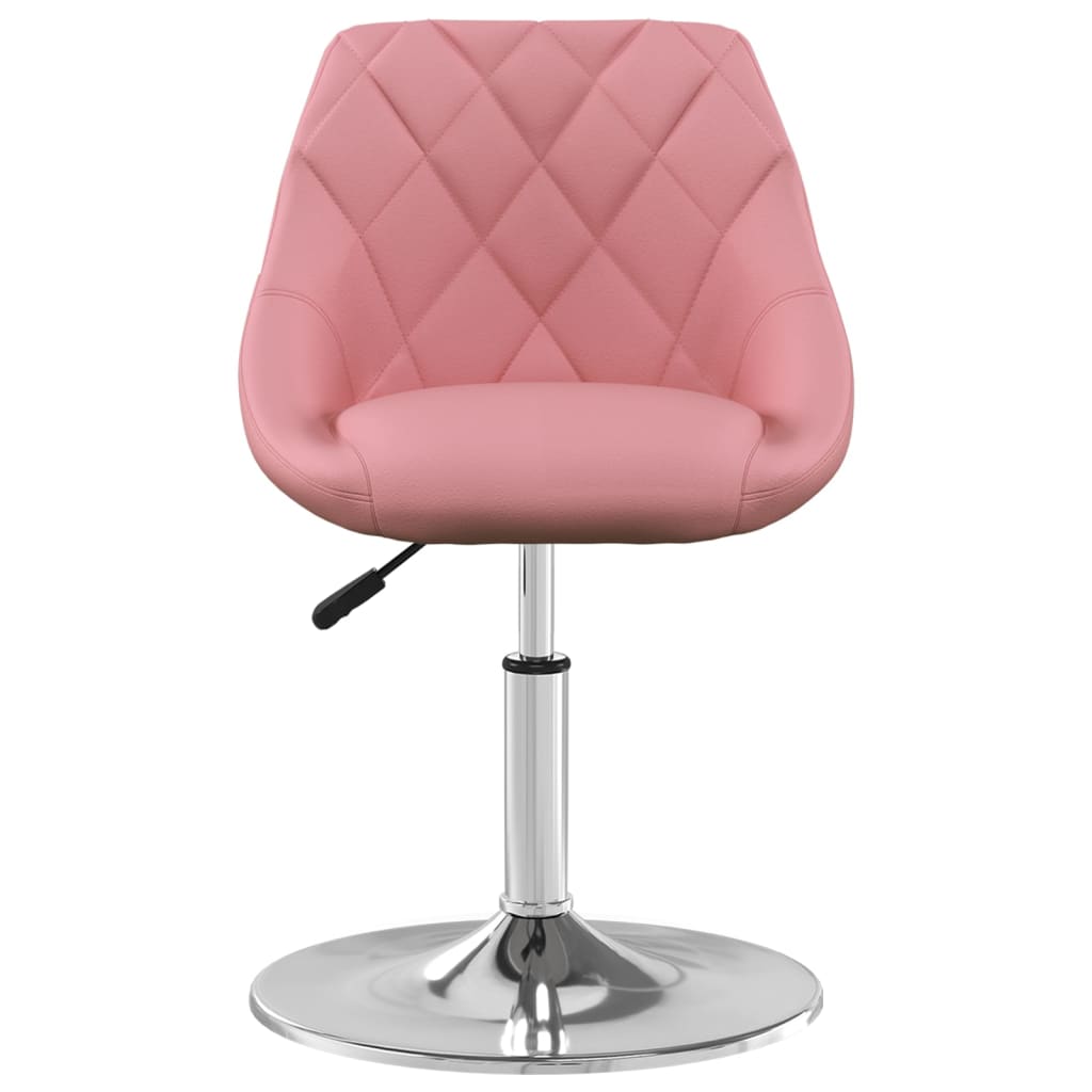 vidaXL Scaune de sufragerie pivotante 6 buc, roz, catifea vidaXL Scaune de sufragerie pivotante 6 buc, roz, catifea
