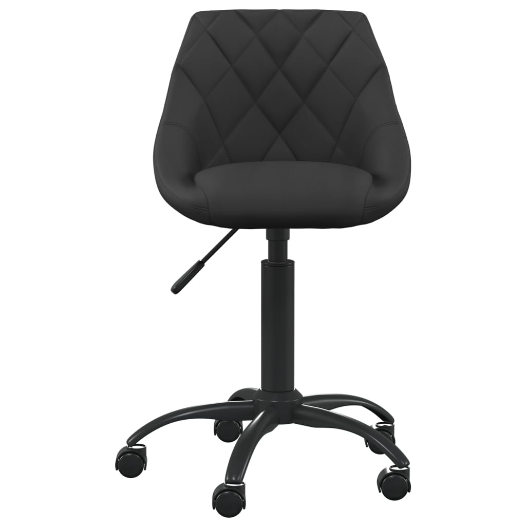 vidaXL Scaun de birou, negru, catifea vidaXL Scaun de birou, negru, catifea
