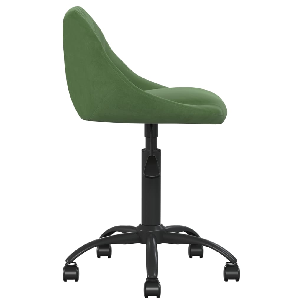 vidaXL Scaun de birou pivotant, verde închis, catifea vidaXL Scaun de birou pivotant, verde închis, catifea