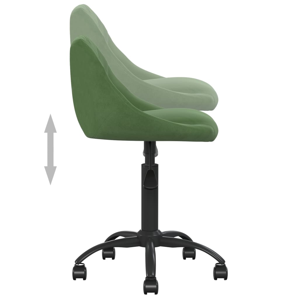 vidaXL Scaun de birou pivotant, verde închis, catifea vidaXL Scaun de birou pivotant, verde închis, catifea