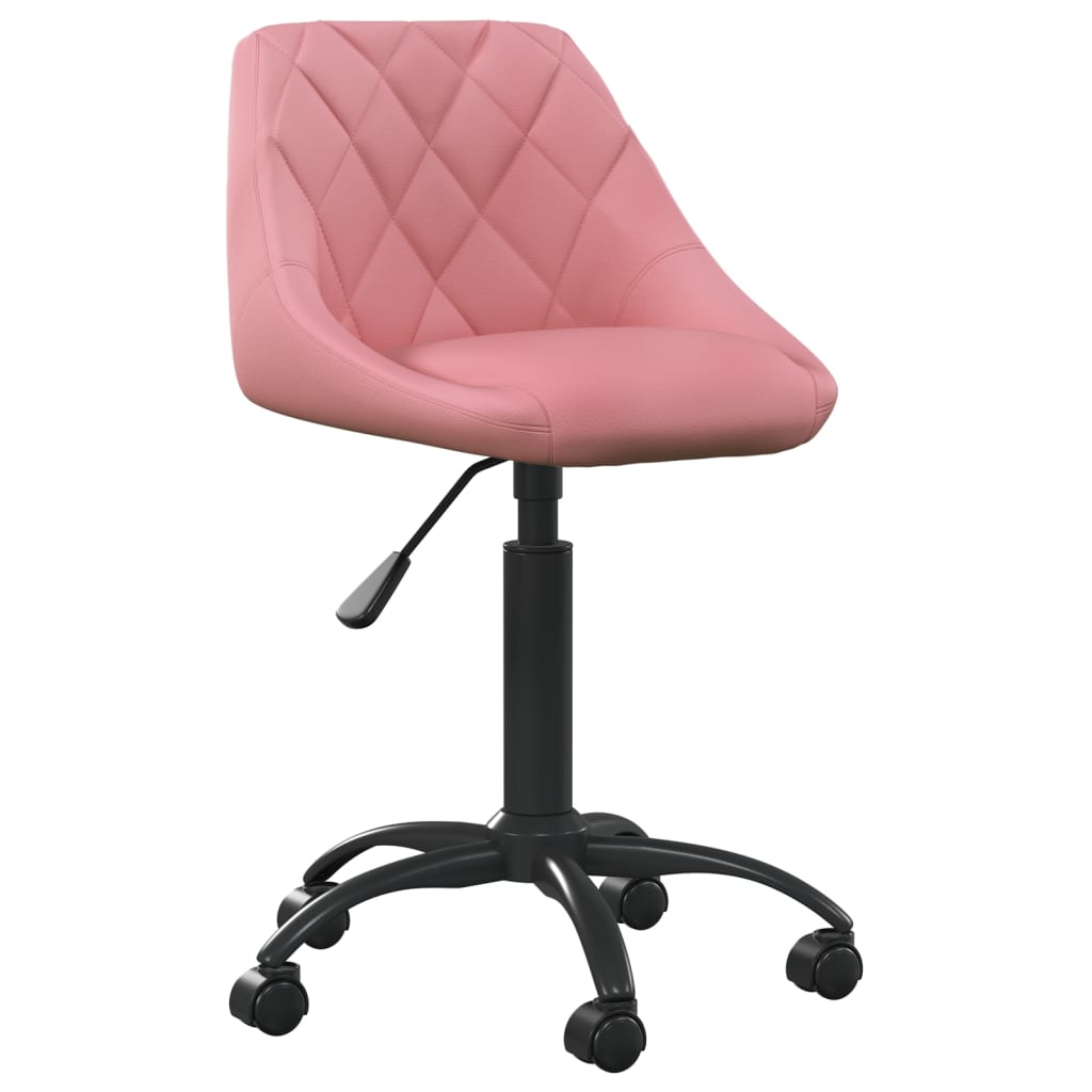 vidaXL Scaun de birou, roz, catifea vidaXL Scaun de birou, roz, catifea