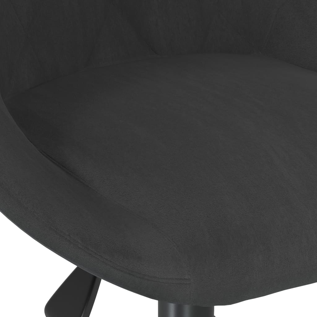 vidaXL Scaun de masă pivotant, negru, catifea vidaXL Scaun de masă pivotant, negru, catifea