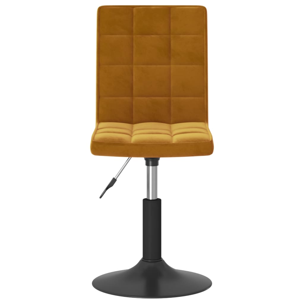 vidaXL Scaune de masă pivotante, 4 buc., maro, catifea