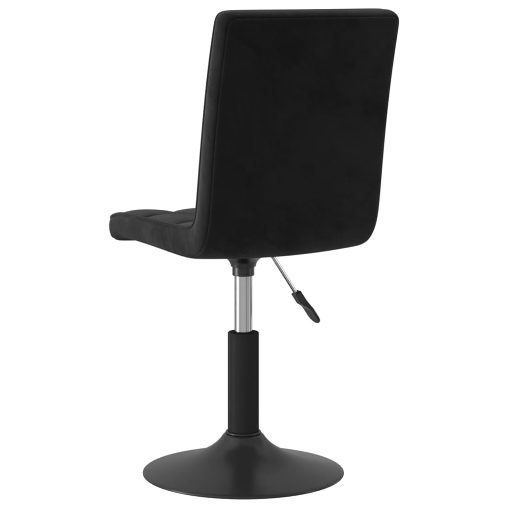 vidaXL Scaune de sufragerie pivotante 6 buc, negru, catifea vidaXL Scaune de sufragerie pivotante 6 buc, negru, catifea
