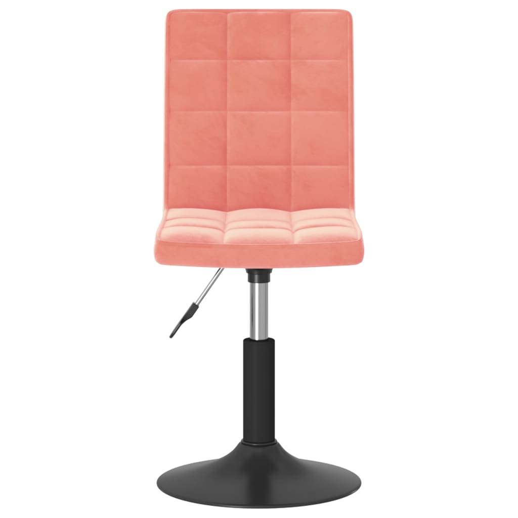 vidaXL Scaune de sufragerie pivotante 6 buc, roz, catifea vidaXL Scaune de sufragerie pivotante 6 buc, roz, catifea