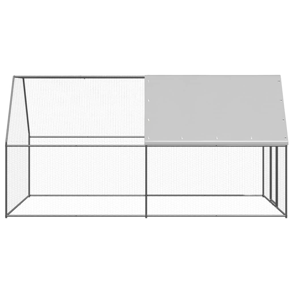 vidaXL Coteț de exterior pentru păsări, 2x4x2 m, oțel zincat vidaXL Coteț de exterior pentru păsări, 2x4x2 m, oțel zincat