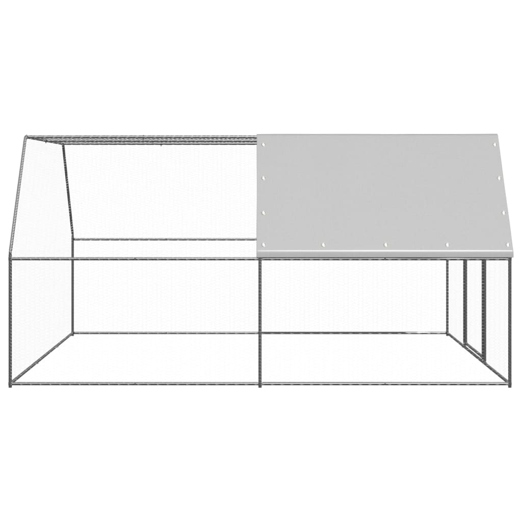 vidaXL Coteț de păsări pentru exterior, 3x4x2 m, oțel zincat vidaXL Coteț de păsări pentru exterior, 3x4x2 m, oțel zincat