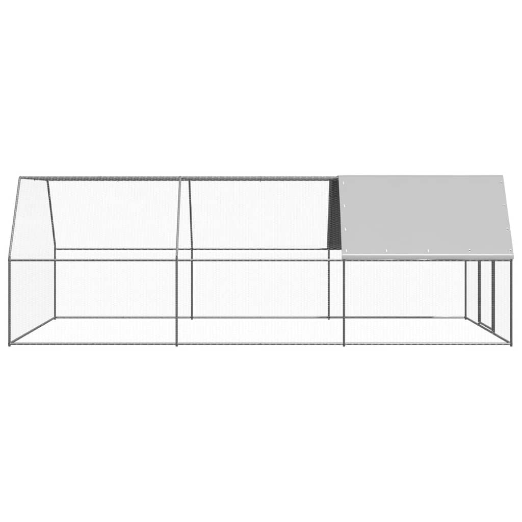 vidaXL Coteț de păsări pentru exterior, 3x6x2 m, oțel zincat vidaXL Coteț de păsări pentru exterior, 3x6x2 m, oțel zincat