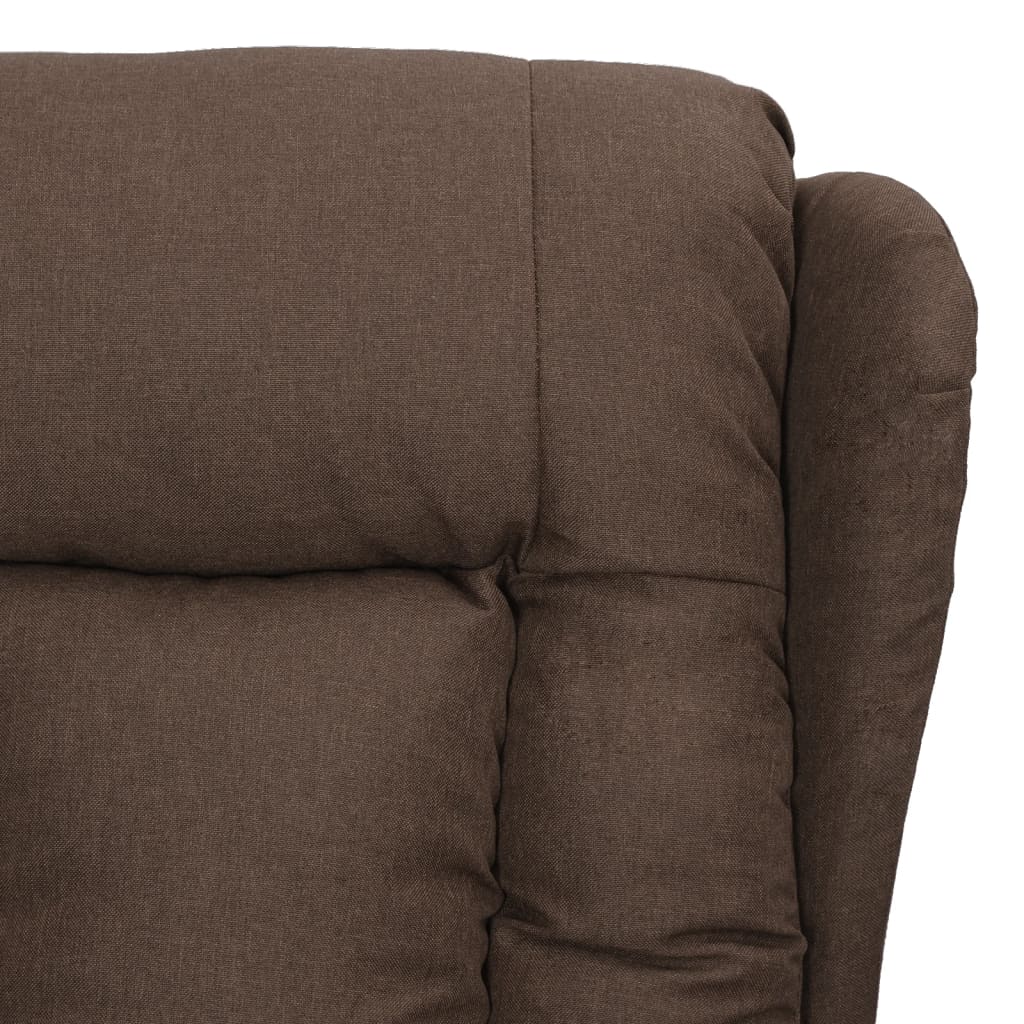 vidaXL Fotoliu cu ridicare, gri taupe, material textil vidaXL Fotoliu cu ridicare, gri taupe, material textil