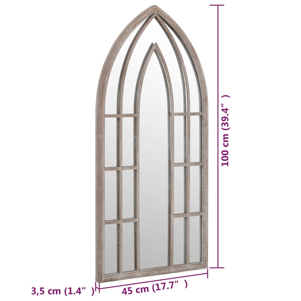 vidaXL Oglindă,nisip, 100x45 cm,fier, pentru utilizare în interior