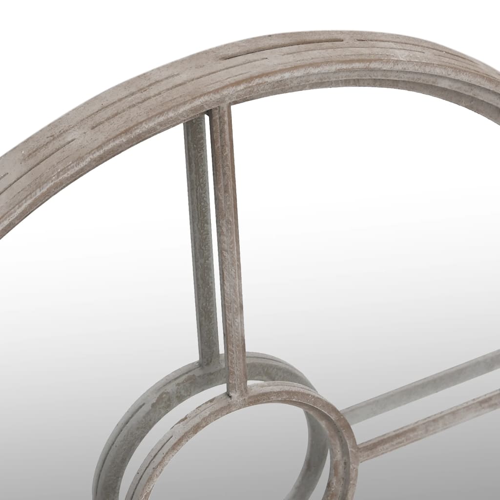 vidaXL Oglindă rotundă,nisip,60x4 cm,fier,pentru utilizare în interior