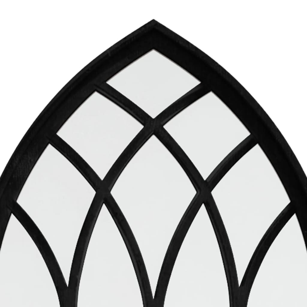 vidaXL Oglindă,negru, 100x45 cm,fier, pentru utilizare în interior