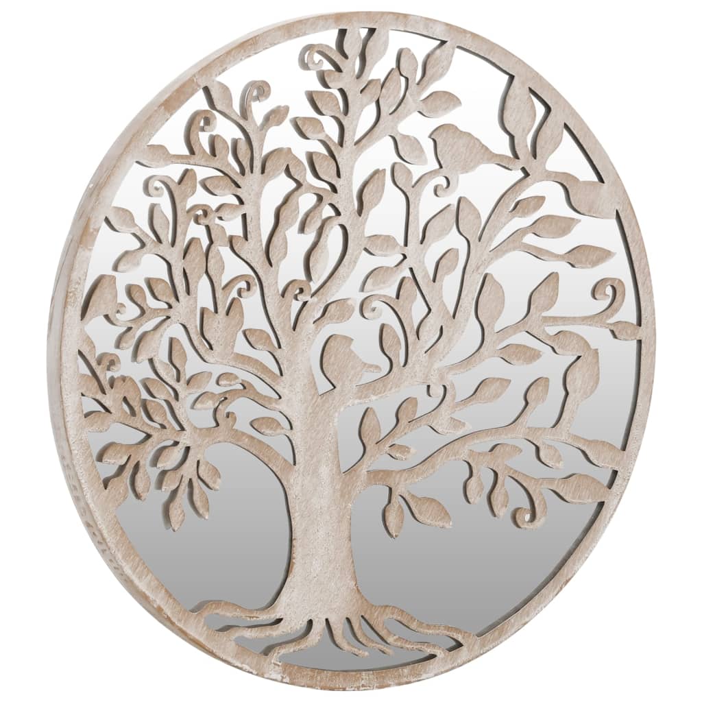 vidaXL Oglindă rotundă,nisip,40x2,5 cm,fier, utilizare în interior vidaXL Oglindă rotundă,nisip,40x2,5 cm,fier, utilizare în interior