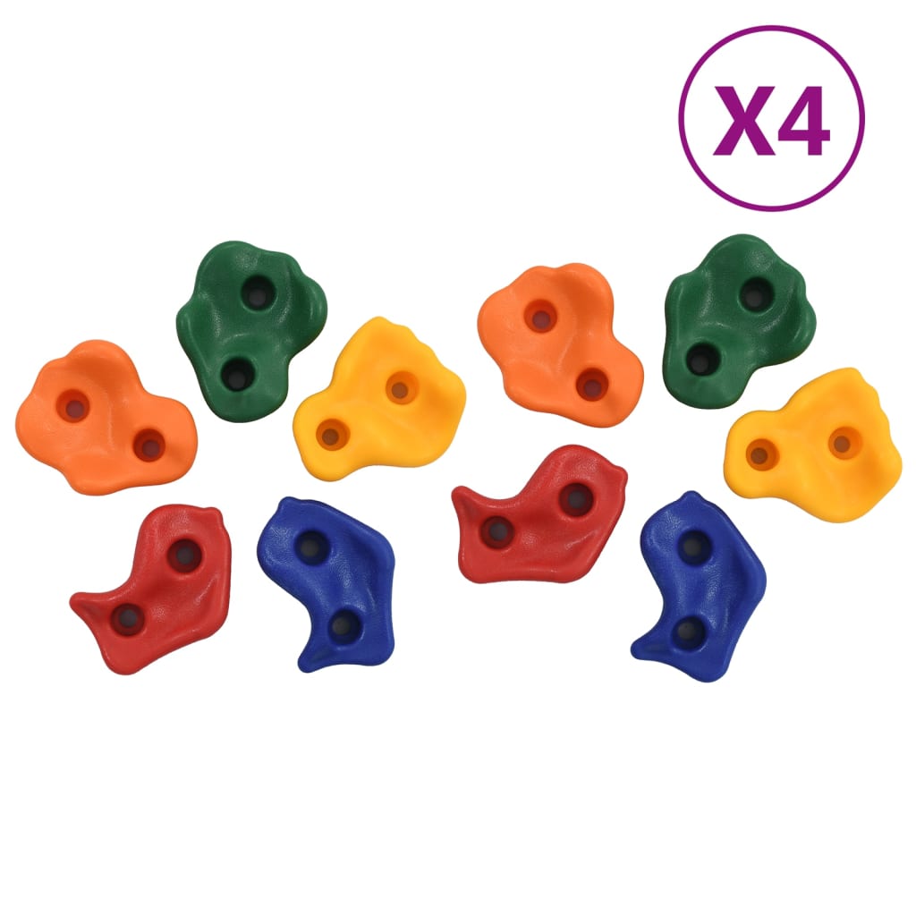 vidaXL Pietre de cățărat, 40 buc., multicolor, PE vidaXL Pietre de cățărat, 40 buc., multicolor, PE