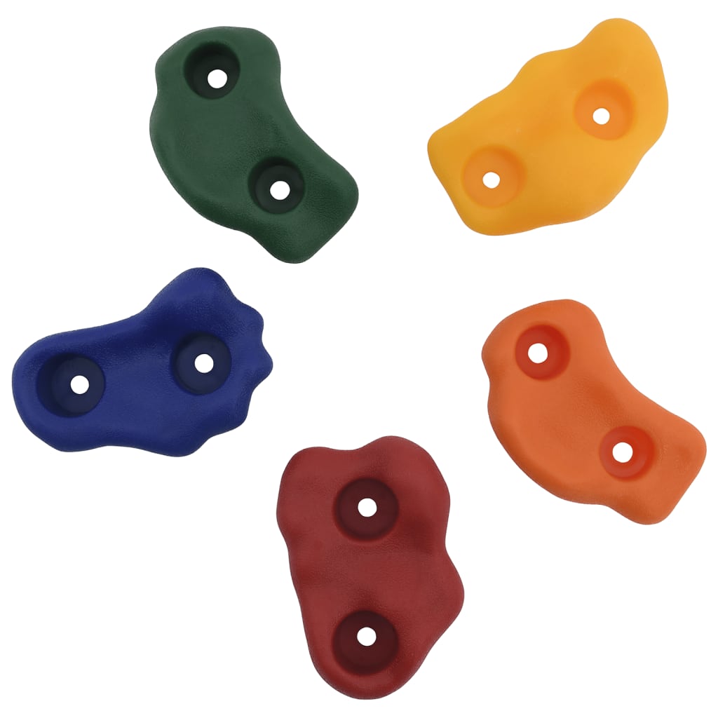 vidaXL Pietre de cățărat cu funie, 50 piese, multicolor vidaXL Pietre de cățărat cu funie, 50 piese, multicolor