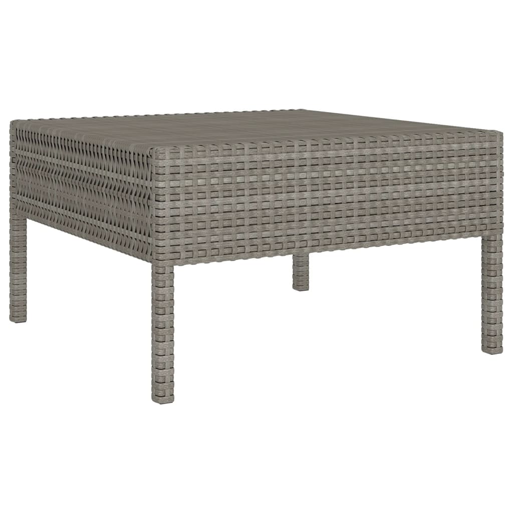 vidaXL Set mobilier de grădină cu perne, 9 piese, gri, poliratan vidaXL Set mobilier de grădină cu perne, 9 piese, gri, poliratan