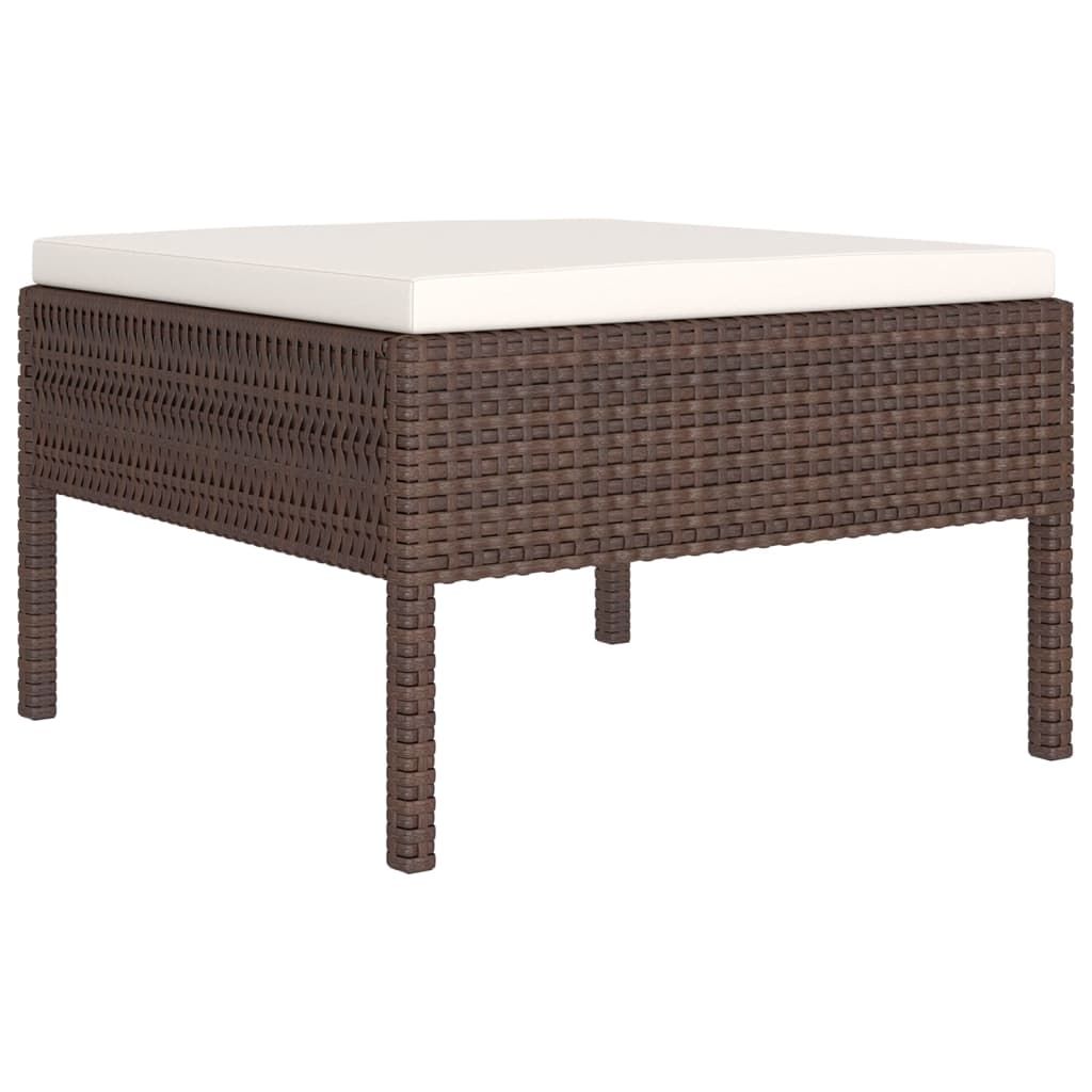 vidaXL Set mobilier de grădină cu perne, 8 piese, maro, poliratan vidaXL Set mobilier de grădină cu perne, 8 piese, maro, poliratan