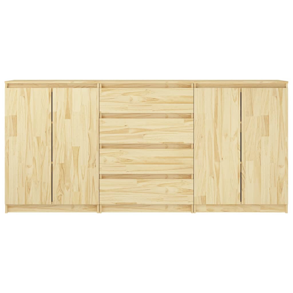 vidaXL Dulapuri laterale, 3 buc., lemn masiv de pin