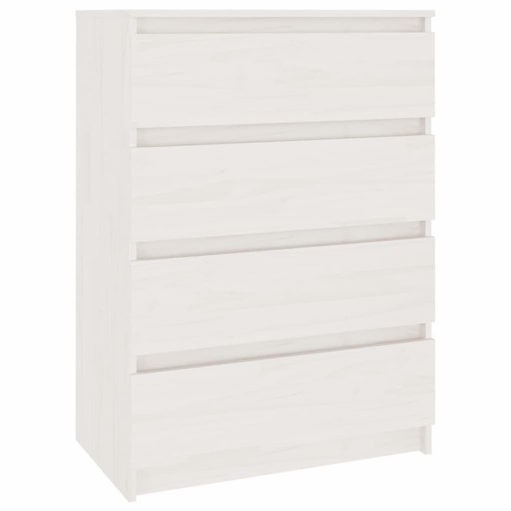 vidaXL Dulapuri laterale, 3 buc., alb, lemn masiv de pin