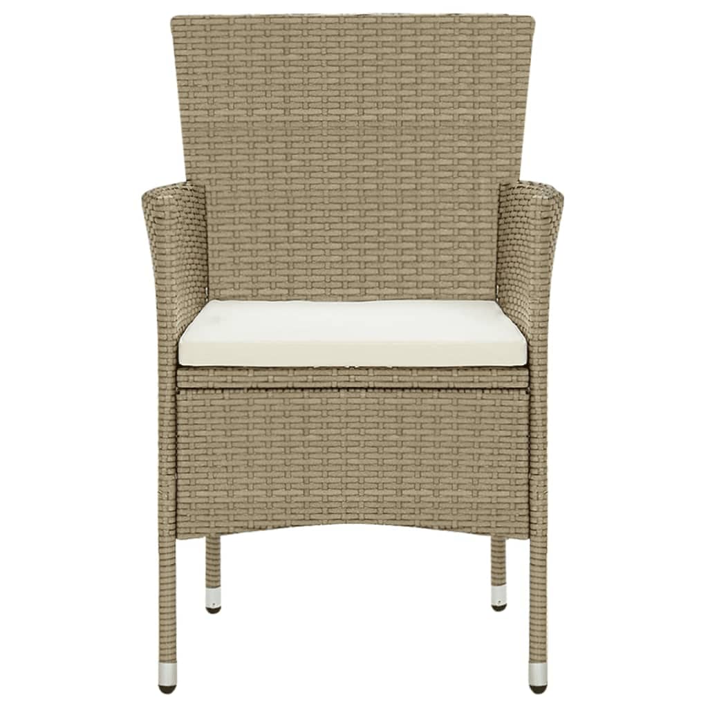 vidaXL Set mobilier de grădină cu perne, 9 piese, bej, poliratan vidaXL Set mobilier de grădină cu perne, 9 piese, bej, poliratan