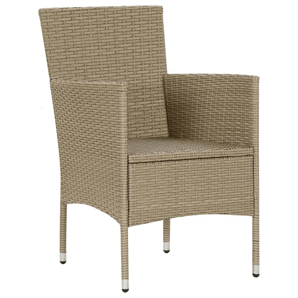 vidaXL Set mobilier de grădină cu perne, 9 piese, bej, poliratan vidaXL Set mobilier de grădină cu perne, 9 piese, bej, poliratan