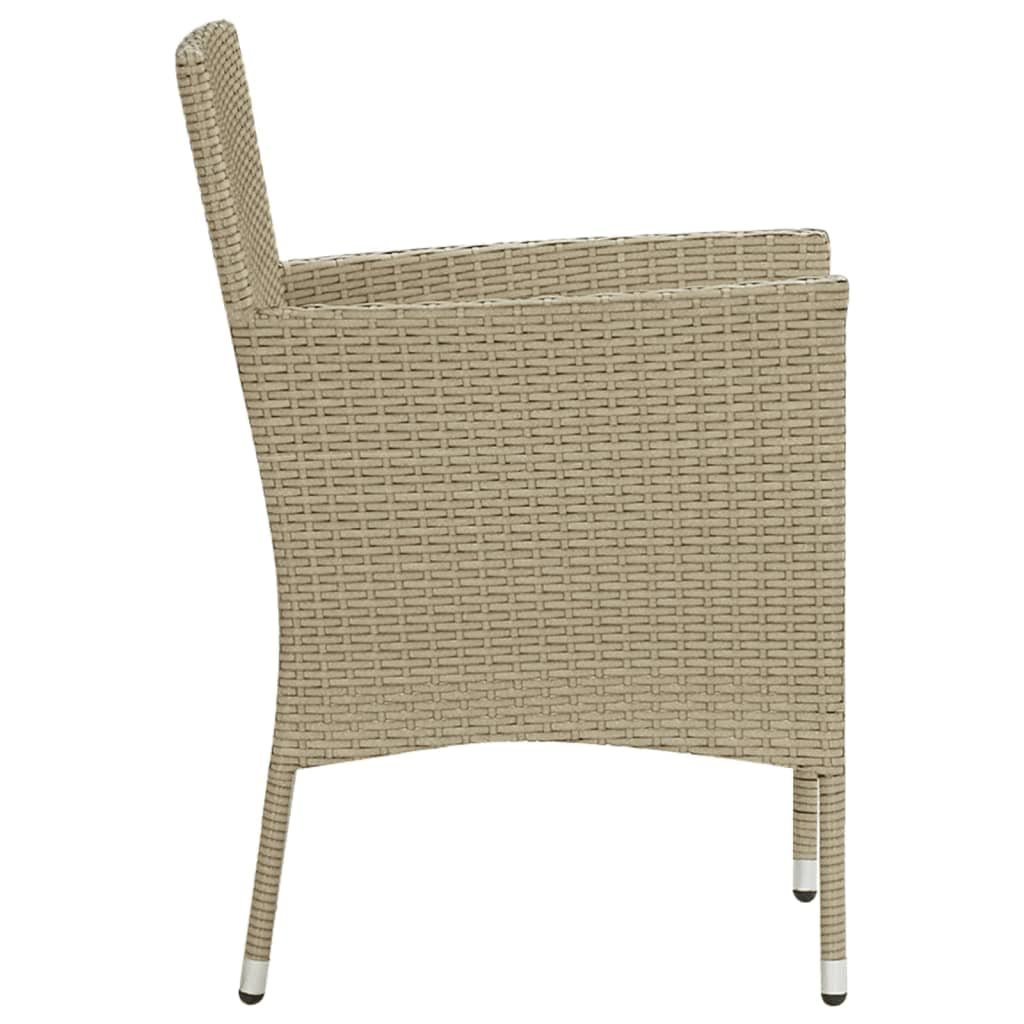 vidaXL Set mobilier de grădină cu perne, 9 piese, bej, poliratan vidaXL Set mobilier de grădină cu perne, 9 piese, bej, poliratan