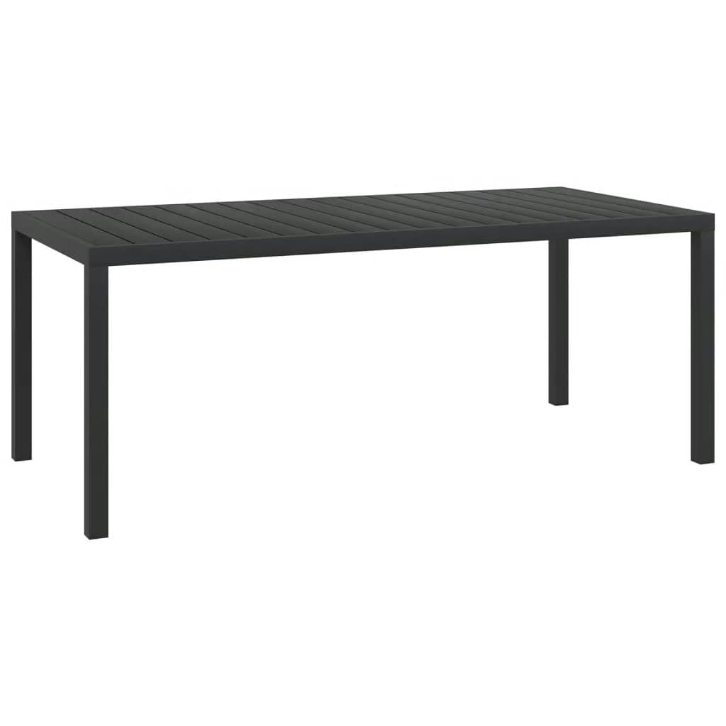 vidaXL Set mobilier grădină cu perne, 9 piese, gri, poliratan