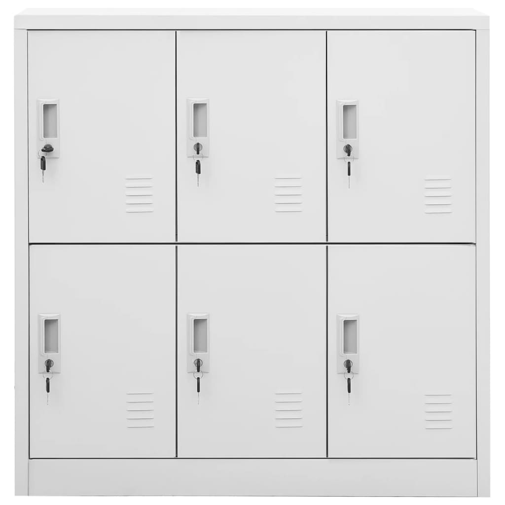 vidaXL Dulapuri vestiar, 2 buc., gri deschis, 90x45x92,5 cm, oțel vidaXL Dulapuri vestiar, 2 buc., gri deschis, 90x45x92,5 cm, oțel