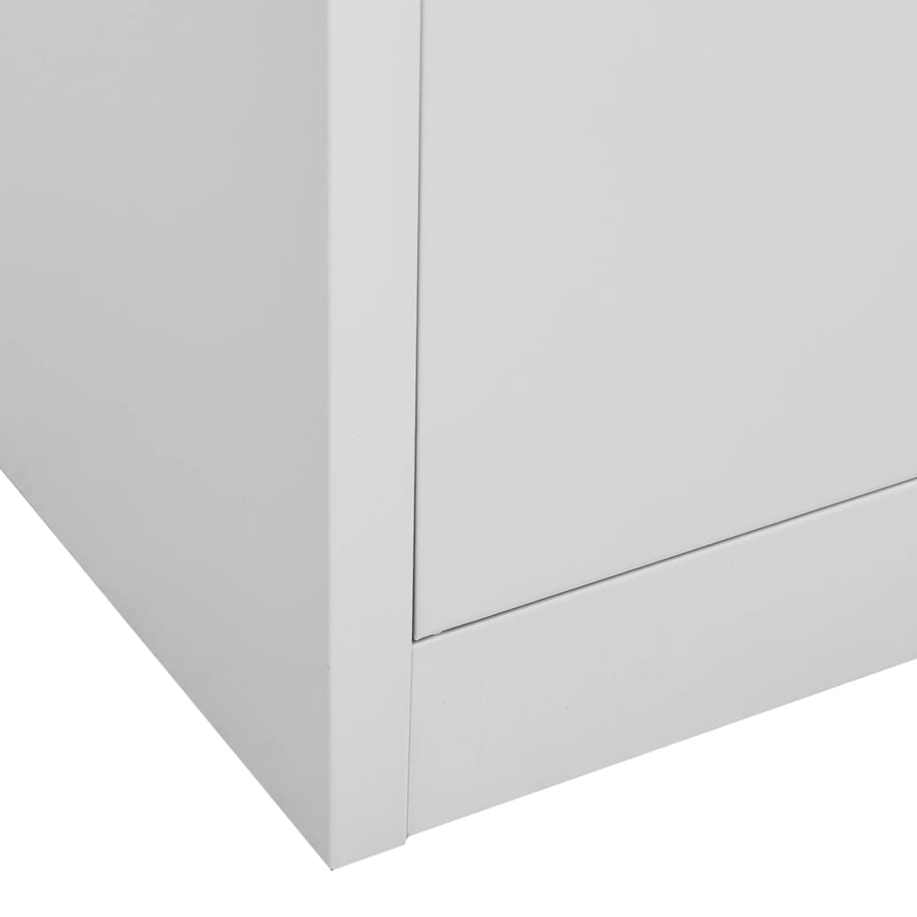 vidaXL Dulapuri vestiar 5 buc. gri deschis 90x45x92,5 cm oțel vidaXL Dulapuri vestiar 5 buc. gri deschis 90x45x92,5 cm oțel