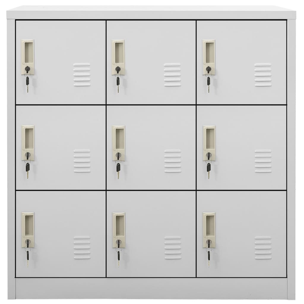 vidaXL Dulapuri vestiar 2 buc. gri deschis 90x45x92,5 cm oțel vidaXL Dulapuri vestiar 2 buc. gri deschis 90x45x92,5 cm oțel