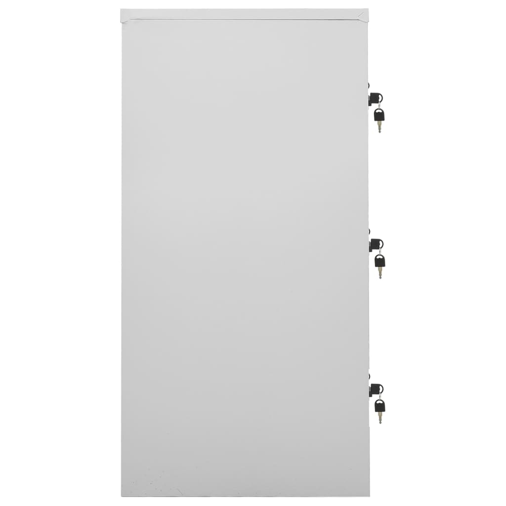 vidaXL Dulapuri vestiar 2 buc. gri deschis și verde 90x45x92,5 cm oțel vidaXL Dulapuri vestiar 2 buc. gri deschis și verde 90x45x92,5 cm oțel