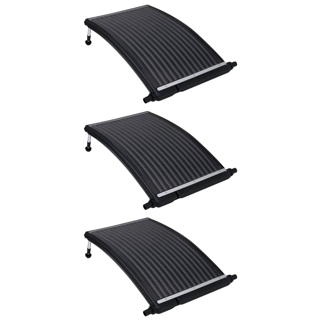 vidaXL Panouri solare de încălzire piscină, 3 buc., 110x65 cm, curbat vidaXL Panouri solare de încălzire piscină, 3 buc., 110x65 cm, curbat