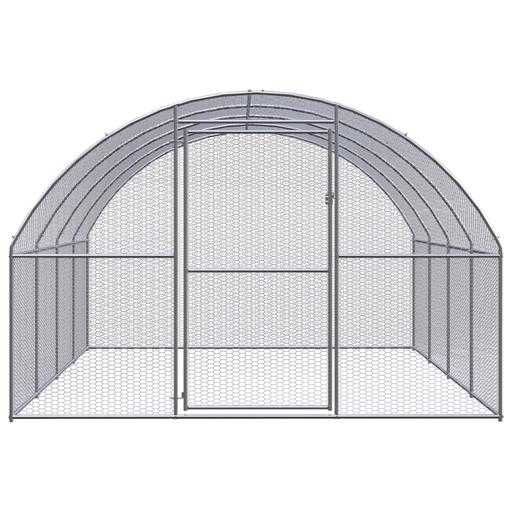 vidaXL Coteț de găini pentru exterior, 3x4x2 m, oțel zincat vidaXL Coteț de găini pentru exterior, 3x4x2 m, oțel zincat