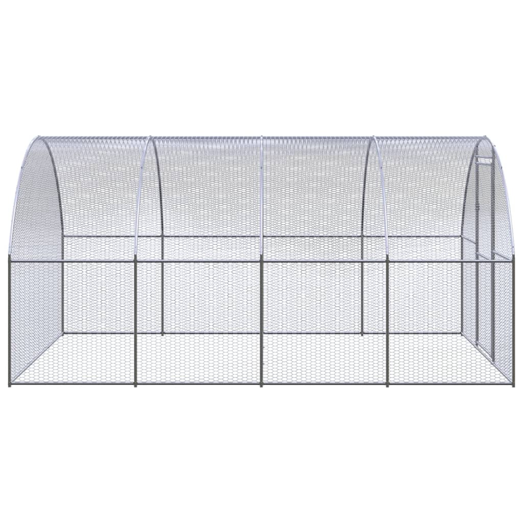 vidaXL Coteț de găini pentru exterior, 3x4x2 m, oțel zincat vidaXL Coteț de găini pentru exterior, 3x4x2 m, oțel zincat
