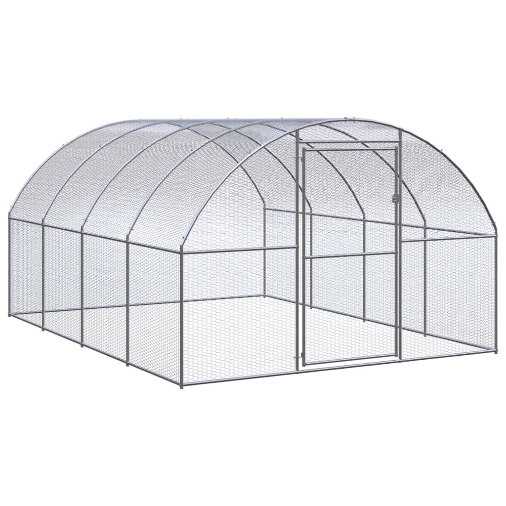 vidaXL Coteț de găini pentru exterior, 3x4x2 m, oțel zincat vidaXL Coteț de găini pentru exterior, 3x4x2 m, oțel zincat